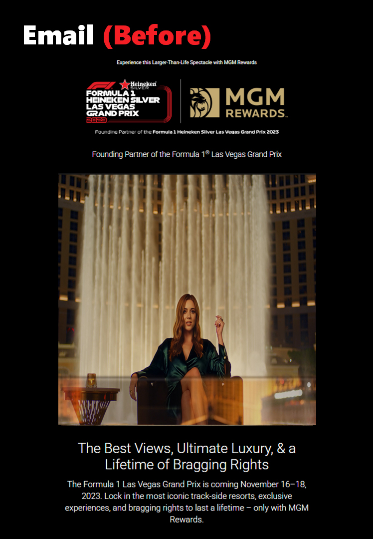 MGM Formula1 Before